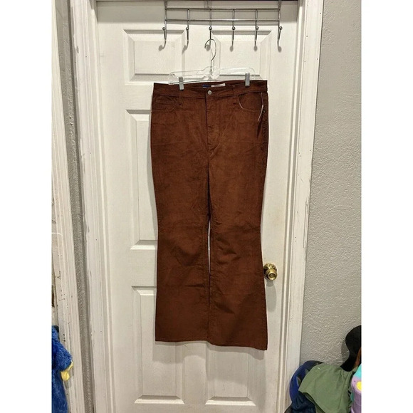 Old Navy Jeans Womens 16 Brown Corduroy Higher High Rise Flare NWT - Picture 4 of 7